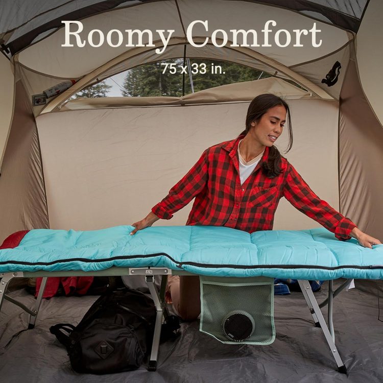Coleman Flatlands 30/40/50°F Adult Sleeping Bag, Made from 100% Recycled Material, Big & Tall Options, Cool-Weather Sleeping Bag - Image 5