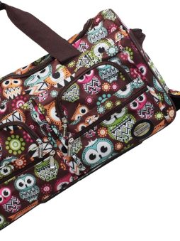 Rolling Duffel Bag, PINKDOT, 22"